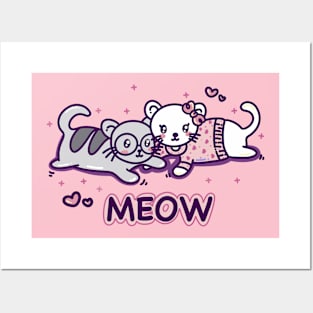 Meow Posters and Art